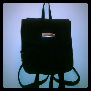 Vintage black purse backpack